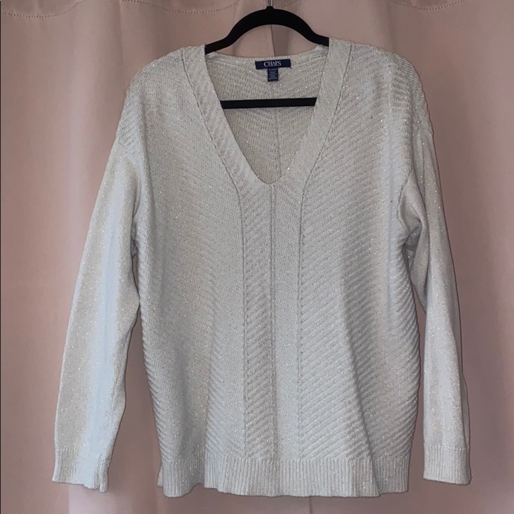 Long sleeve cream sweater